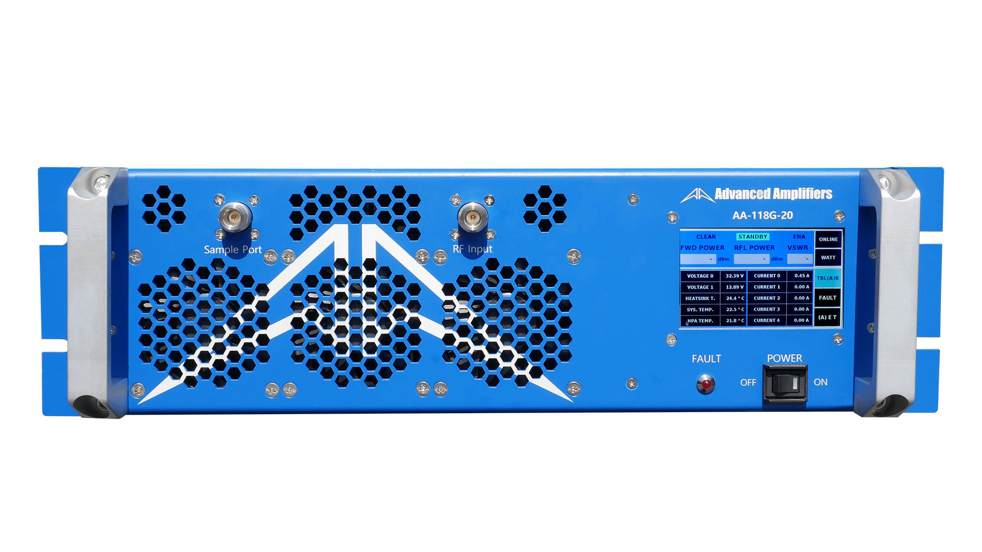 Advanced Amplifiers AA-118G-20 Solid State Amplifier | 1.0 - 18.0 GHz, 20 W