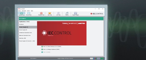 Em Test Software: IEC.CONTROL