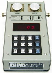 Bird 4381 Thruline RF Directional Wattmeter, .45 - 2700 MHz