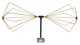 Com-Power AB-100 Wide Band Biconical Antenna, 30 MHz to 300 MHz