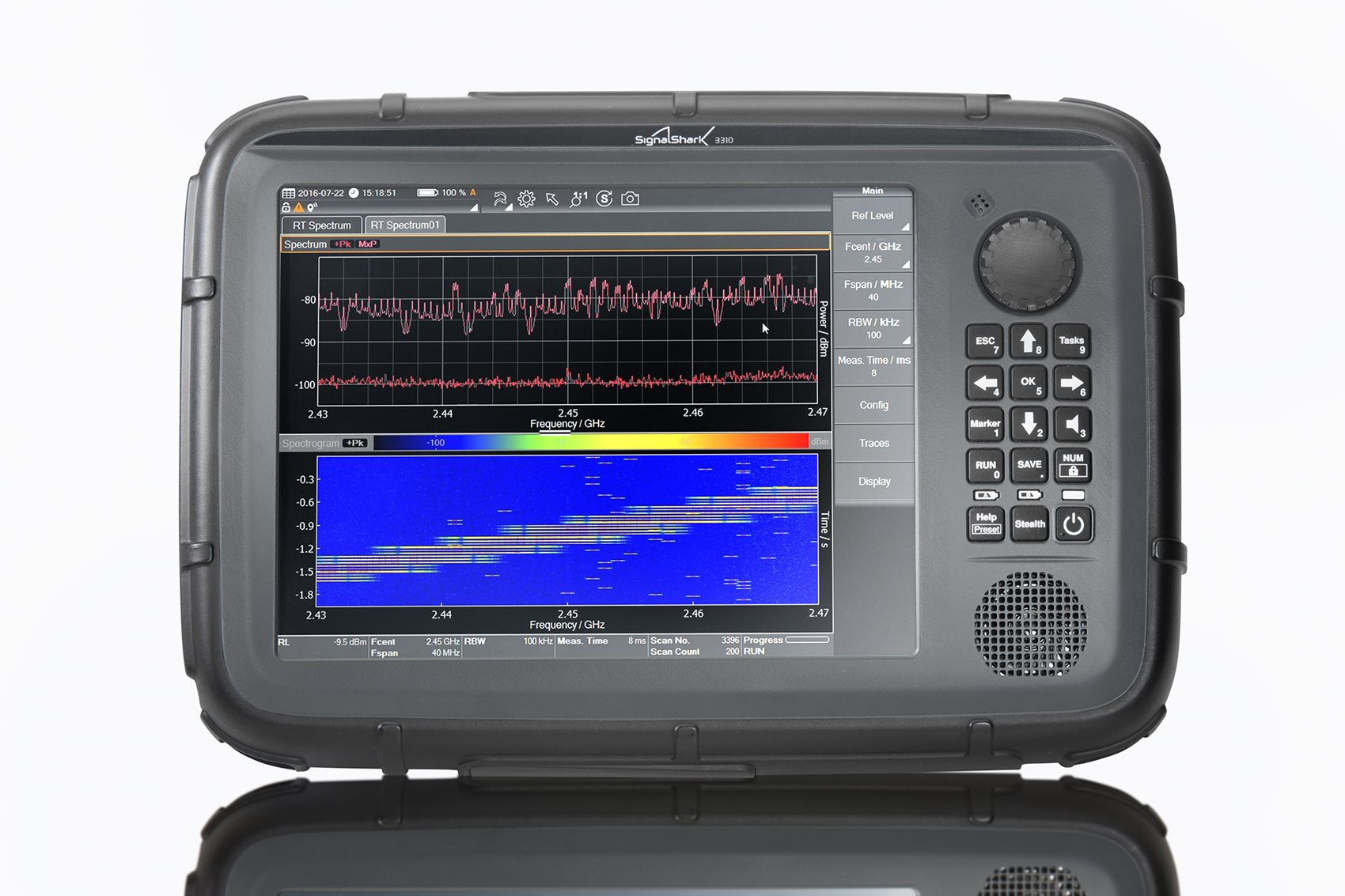 Narda SignalShark 3310 Real-Time Handheld Spectrum Analyzer | RF Hunting
