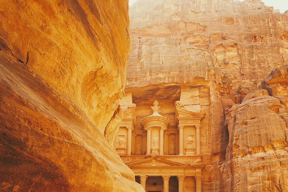 Petra, Jordan. Archaeologists have performed XRF analysis on this ancient stone city to determine its elemental composition, which offers clues into how, when, and with what the city was buit.