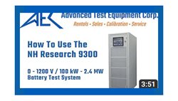 How To Use The NH Research 9300 Battery Test System