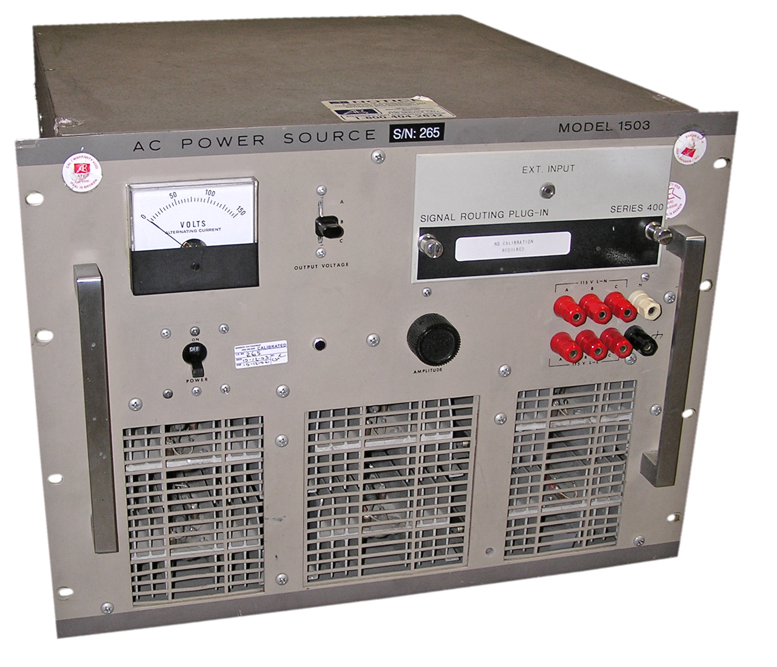 Image of Elgar 1503 AC Power Source, 45 Hz - 5 kHz Image of Elgar 1503 AC Power Source, 45 Hz - 5 kHz