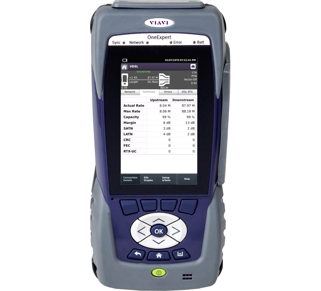 An image of a Viavi DSL tester