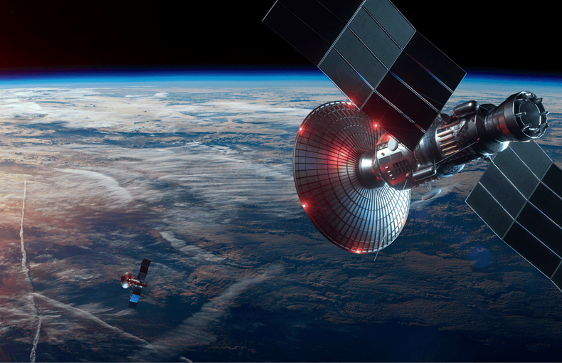 GPS-Satellite-Orbiting-the-Earth