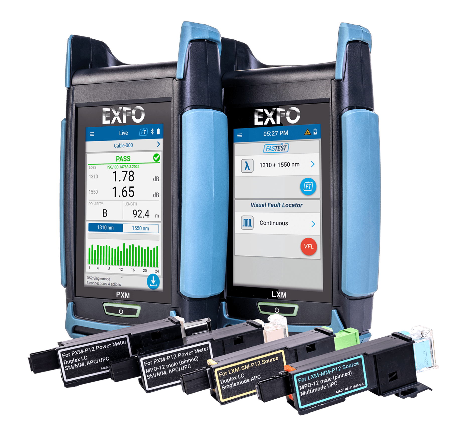 An image of an EXFO MPO tester