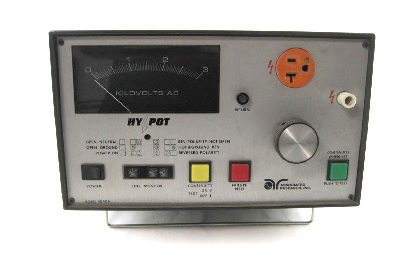 Image of Associated Research 4040A, AC Hipot Tester Image of Associated Research 4040A, AC Hipot Tester