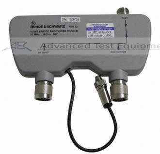 Image of Rohde & Schwarz FSH-Z2 VSWR Bridge/Power Divider Image of Rohde & Schwarz FSH-Z2 VSWR Bridge/Power Divider