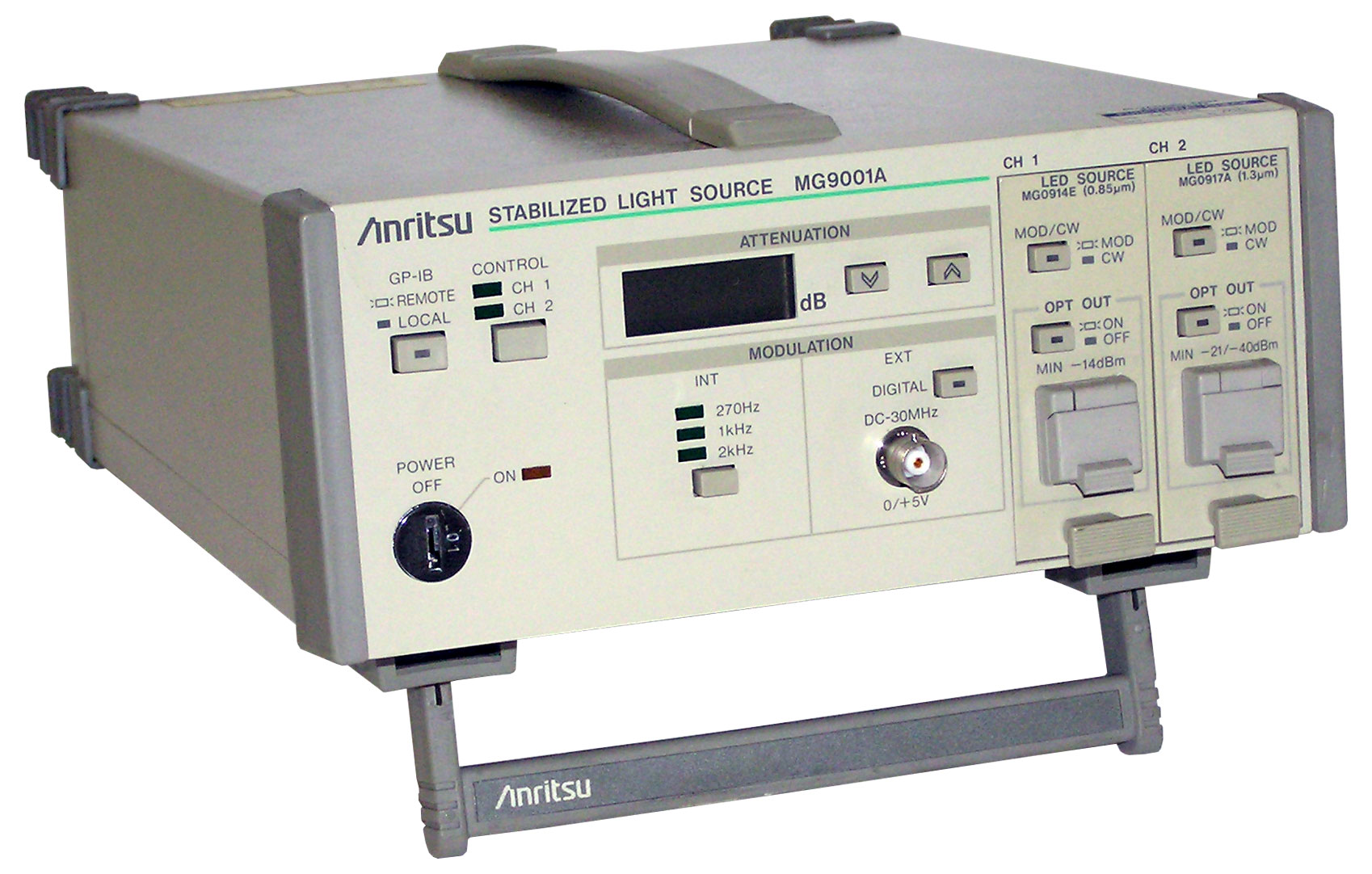 Image of Anritsu MG9001A Stabilized Optical Light Source Image of Anritsu MG9001A Stabilized Optical Light Source