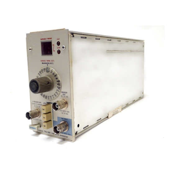 Image of Tektronix TG501 Time Mark Generator Image of Tektronix TG501 Time Mark Generator