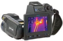 View of FLIR T640 camera in action