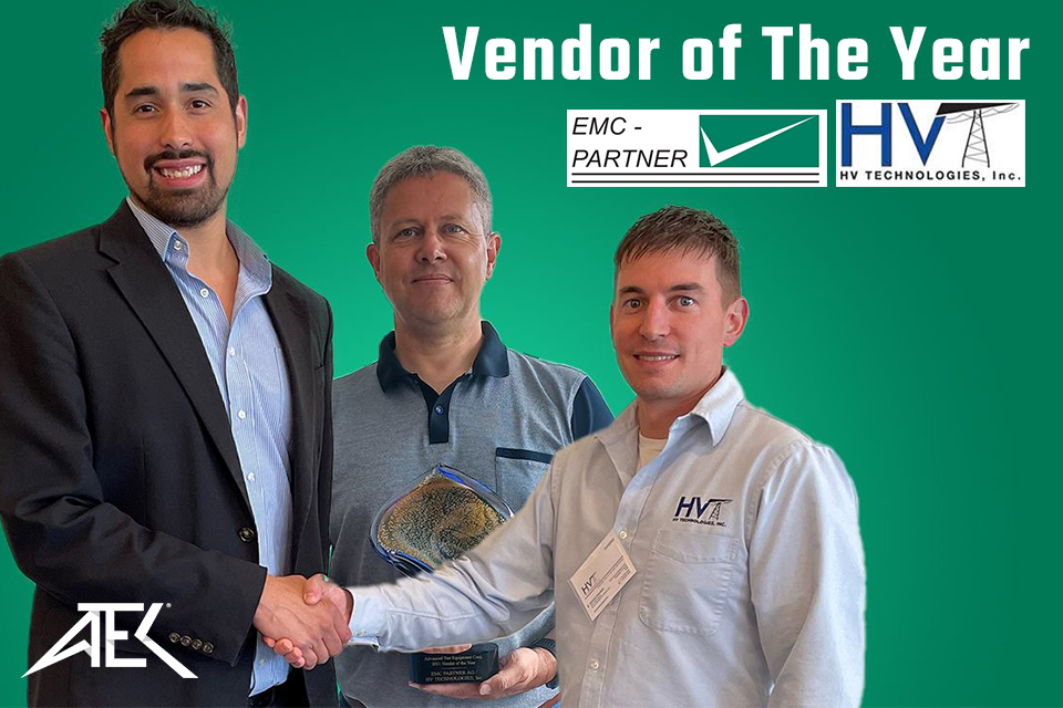 ATEC's 2021 Vendor of the Year: EMC Partner and HV Technologies ATEC Technicians Calibrate a Thermal Imager