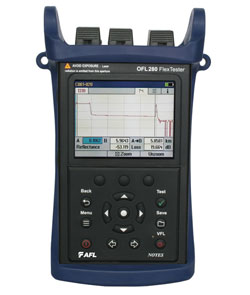 Image of AFL OFL280 FlexTester Handheld OTDR with LinkMap