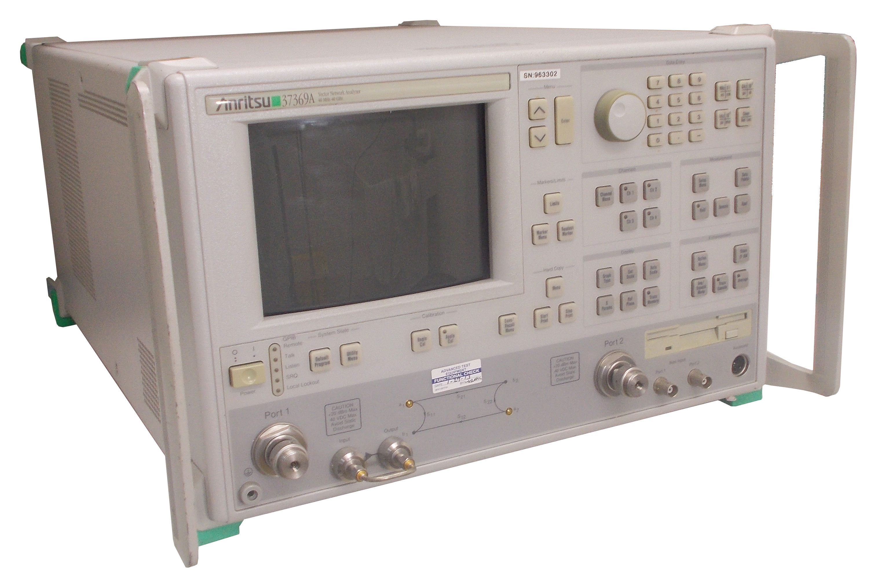 Image of Anritsu 37369A Vector Network Analyzer | 40 MHz - 40 GHz