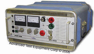 Image of Multi-Amp/Megger MV-800 DC High Voltage Test Set