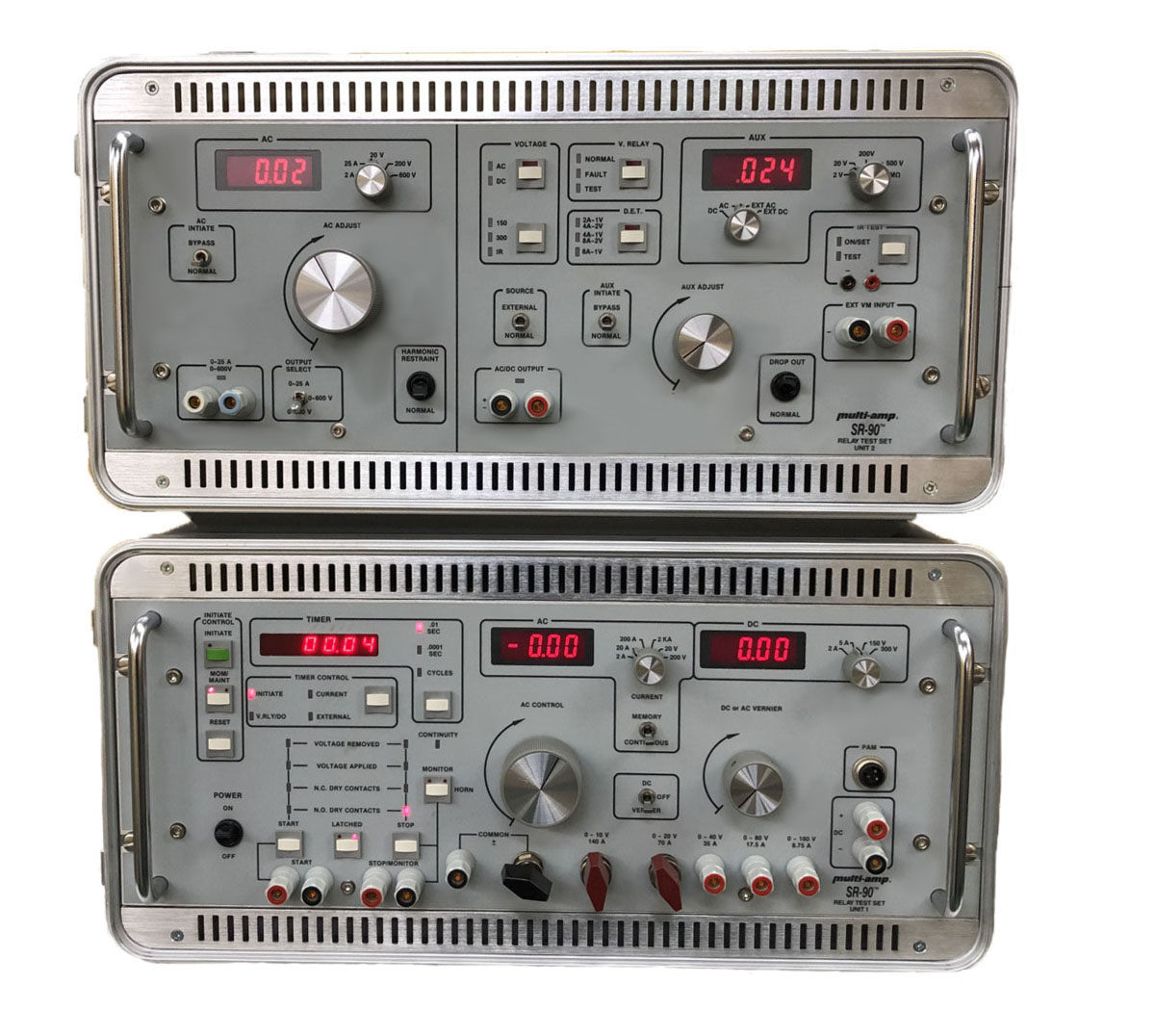 Image of Multi-Amp SR-90 Universal Protective Relay Test Set (2-Piece Unit)