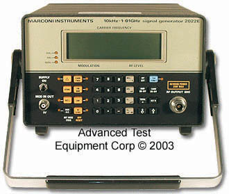 Image of Marconi 2022E AM /FM Signal Generator, 10 kHz - 1.01 GHz Image of Marconi 2022E AM /FM Signal Generator, 10 kHz - 1.01 GHz
