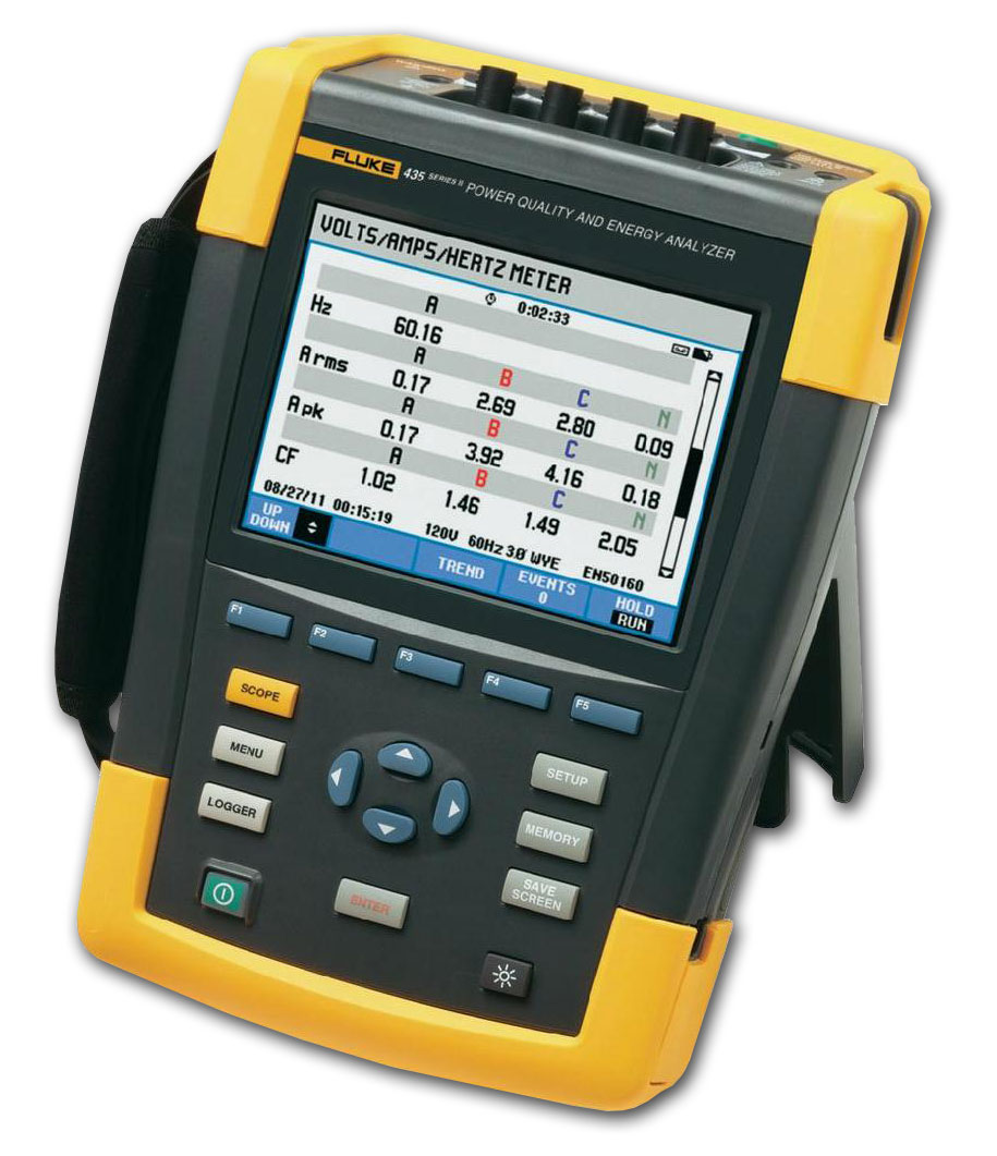 Image of Fluke 435 Three Phase Energy & Power Quality Analyzer