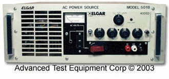 Image of Elgar 501B 0-65/130/260V 500VA, AC Power Supply