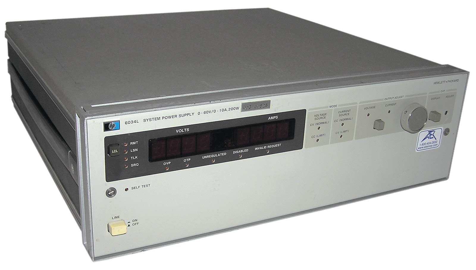 Image of Keysight 6034L 60V, 10A DC Power Supply