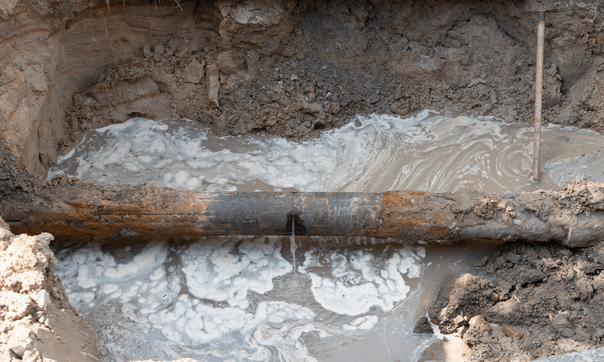 Image of a broken pipe
